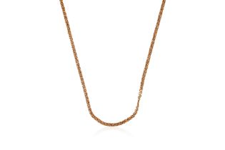 A HIGH CARAT GOLD DOUBLE LINK CHAIN