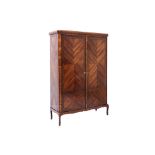 A FRENCH PARQUETRY ARMOIRE