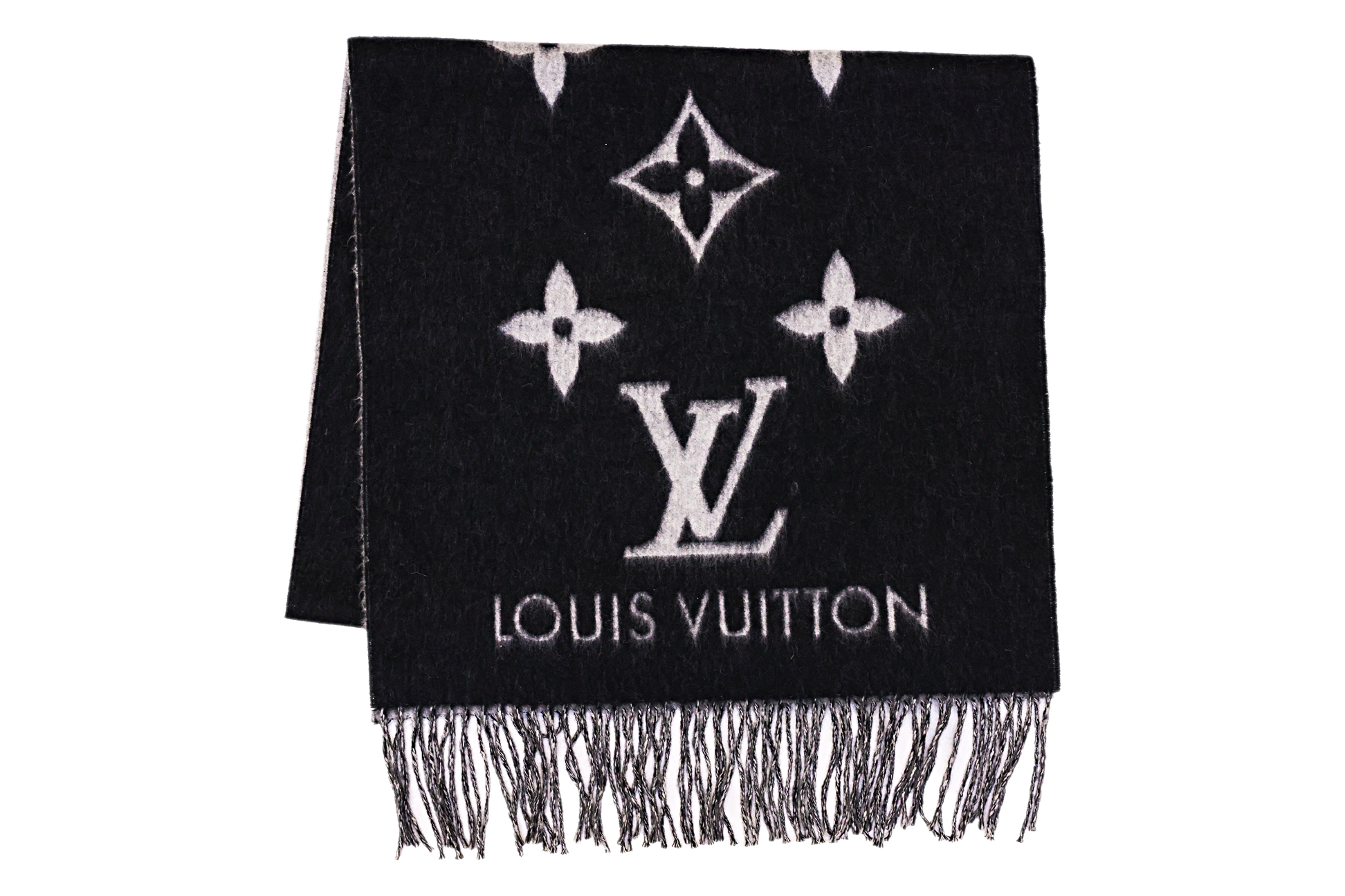 A LOUIS VUITTON CASHMERE SCARF - Image 2 of 3