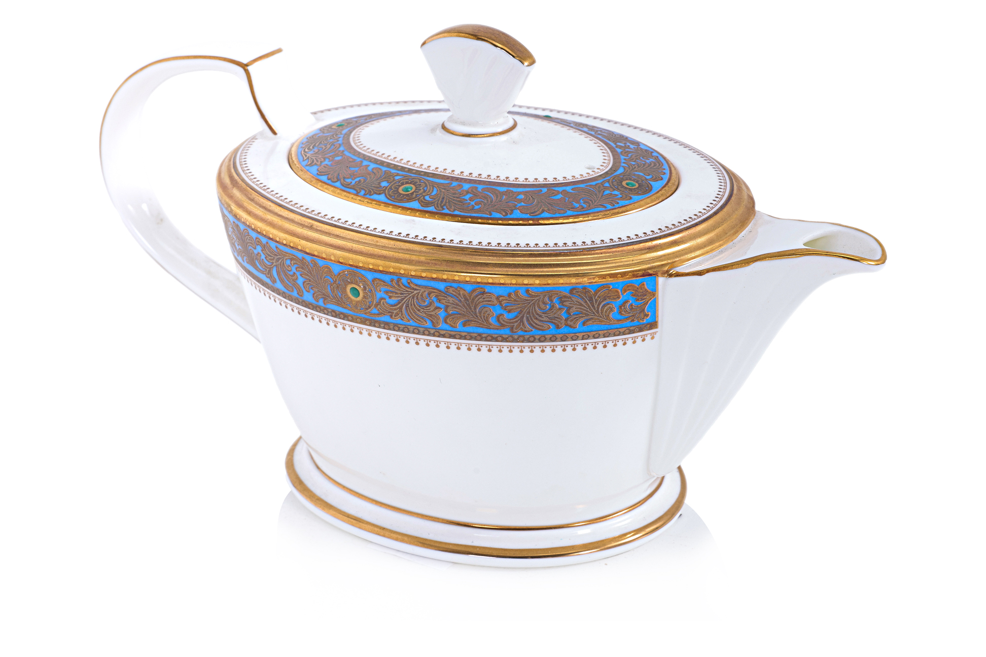 A NORITAKE GRAND BROCHE THREE PIECE TEA SET - Image 2 of 4