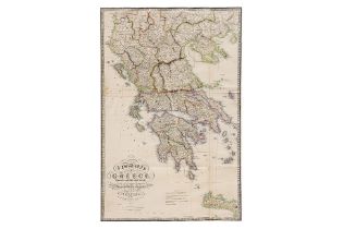 JAMES WYLD, A NEW MAP OF GREECE, C.1850