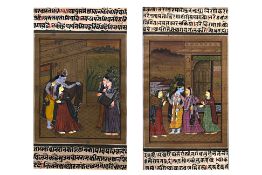 A SET OF FOUR INDIAN MINIATURES