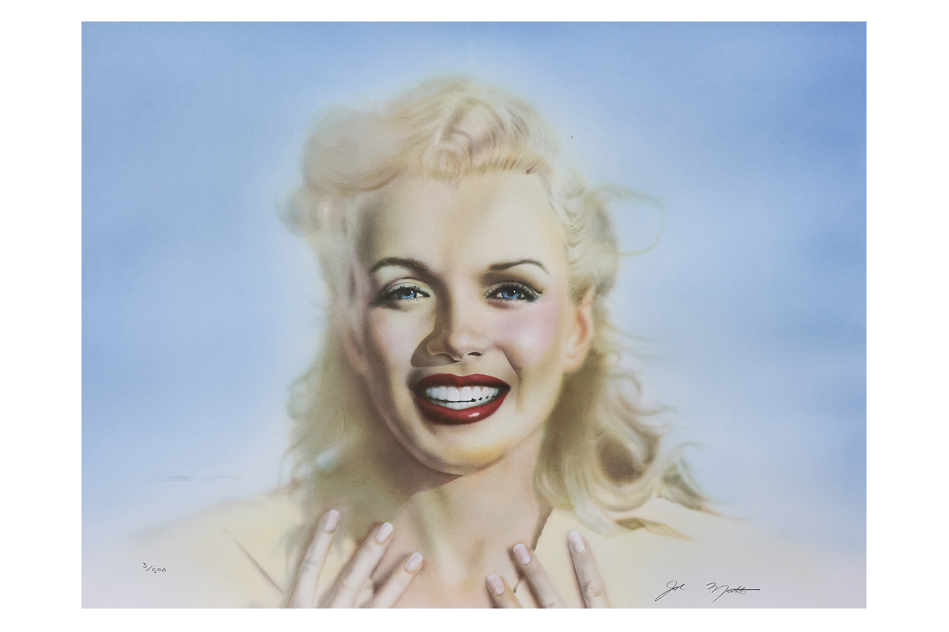 JOHN MATTOS (B.1953) - 'PORTRAIT OF MARILYN'