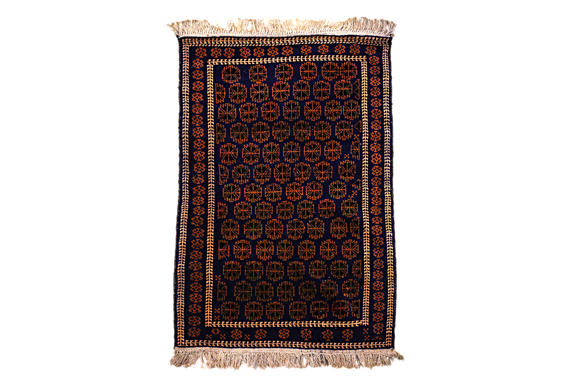 A TRIBAL WOOL RUG