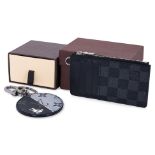 A LOUIS VUITTON CARD HOLDER AND KEY CHAIN HOLDER