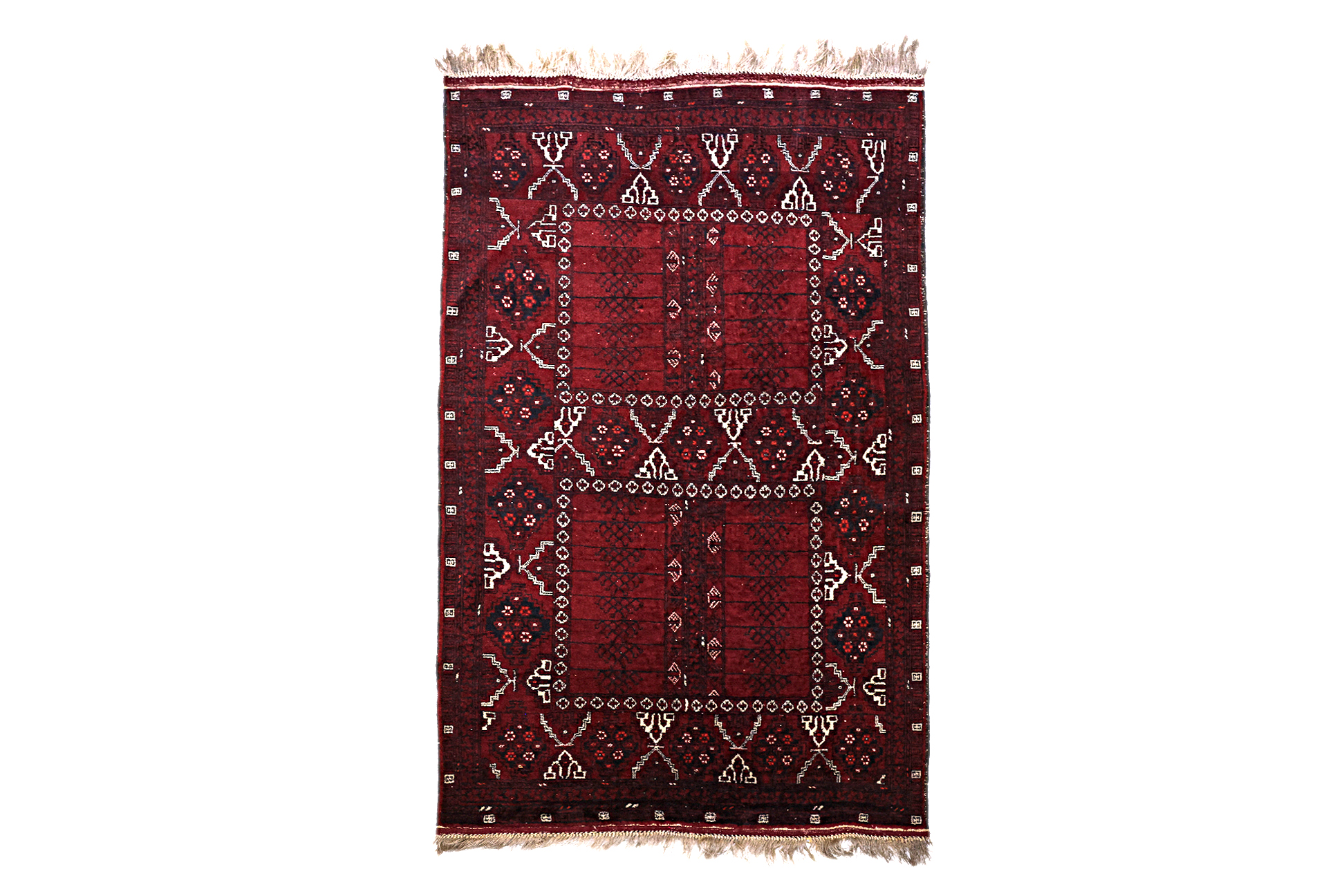 A TURKMEN WOOL RUG