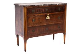 A FRENCH DIRECTOIRE MARQUETRY COMMODE