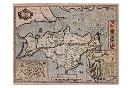 JOHN SPEED, MAP OF THE ISLE OF WIGHT, C.1650