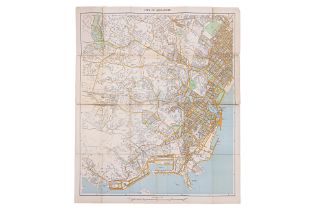 MAP OF SINGAPORE CITY 1954 (ROAD GAZETTEER)