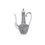 A SILVER WINE EWER