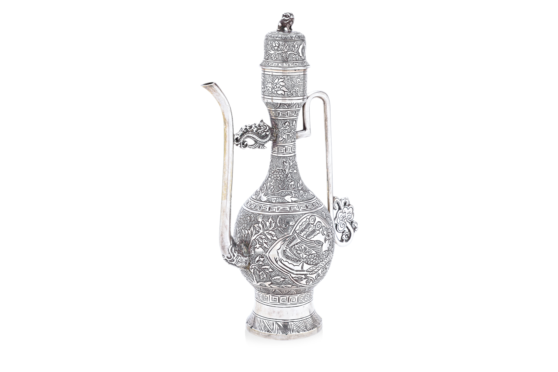 A SILVER WINE EWER - Image 2 of 5