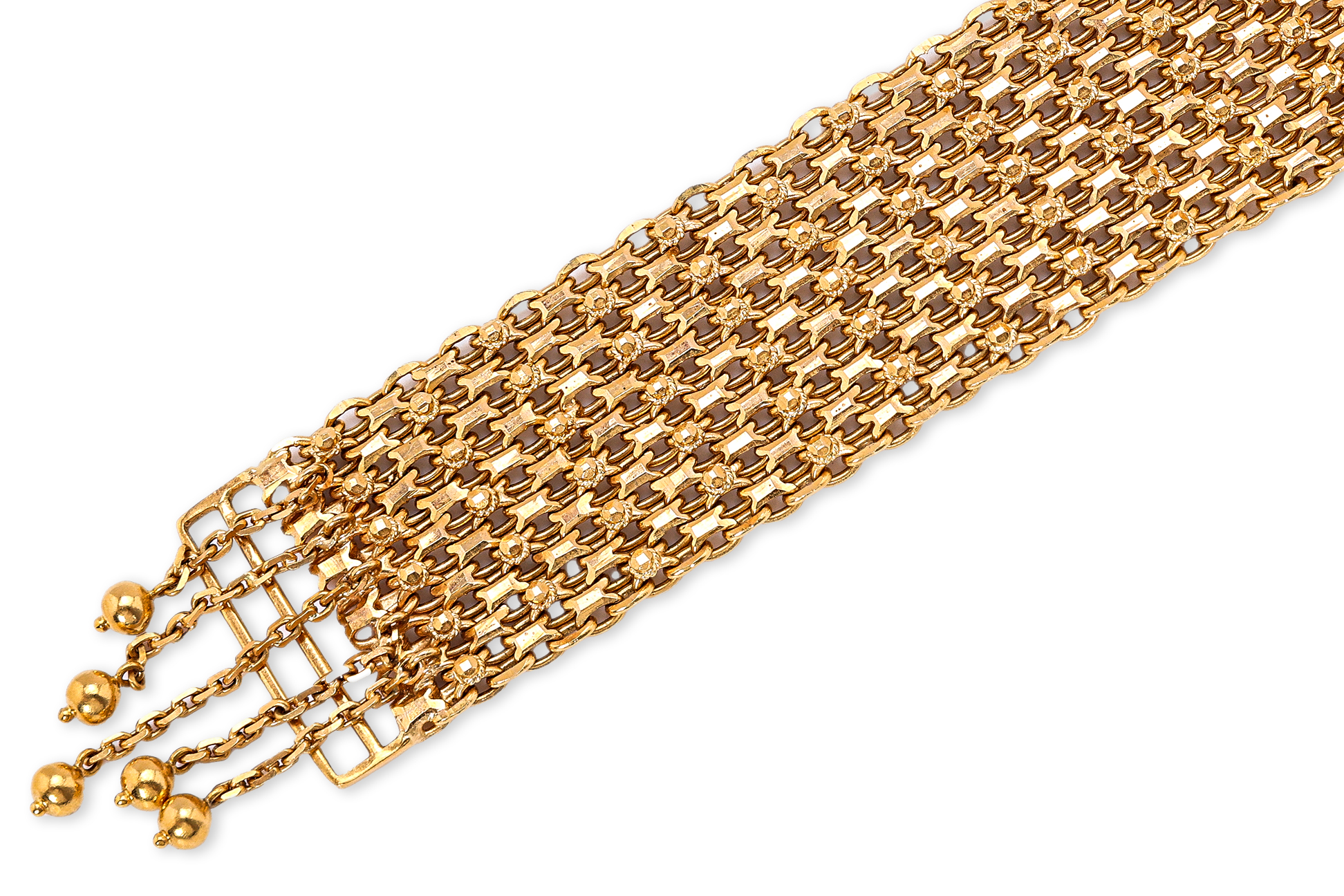 A HIGH KARAT WIDE GOLD BRACELET - Image 2 of 2