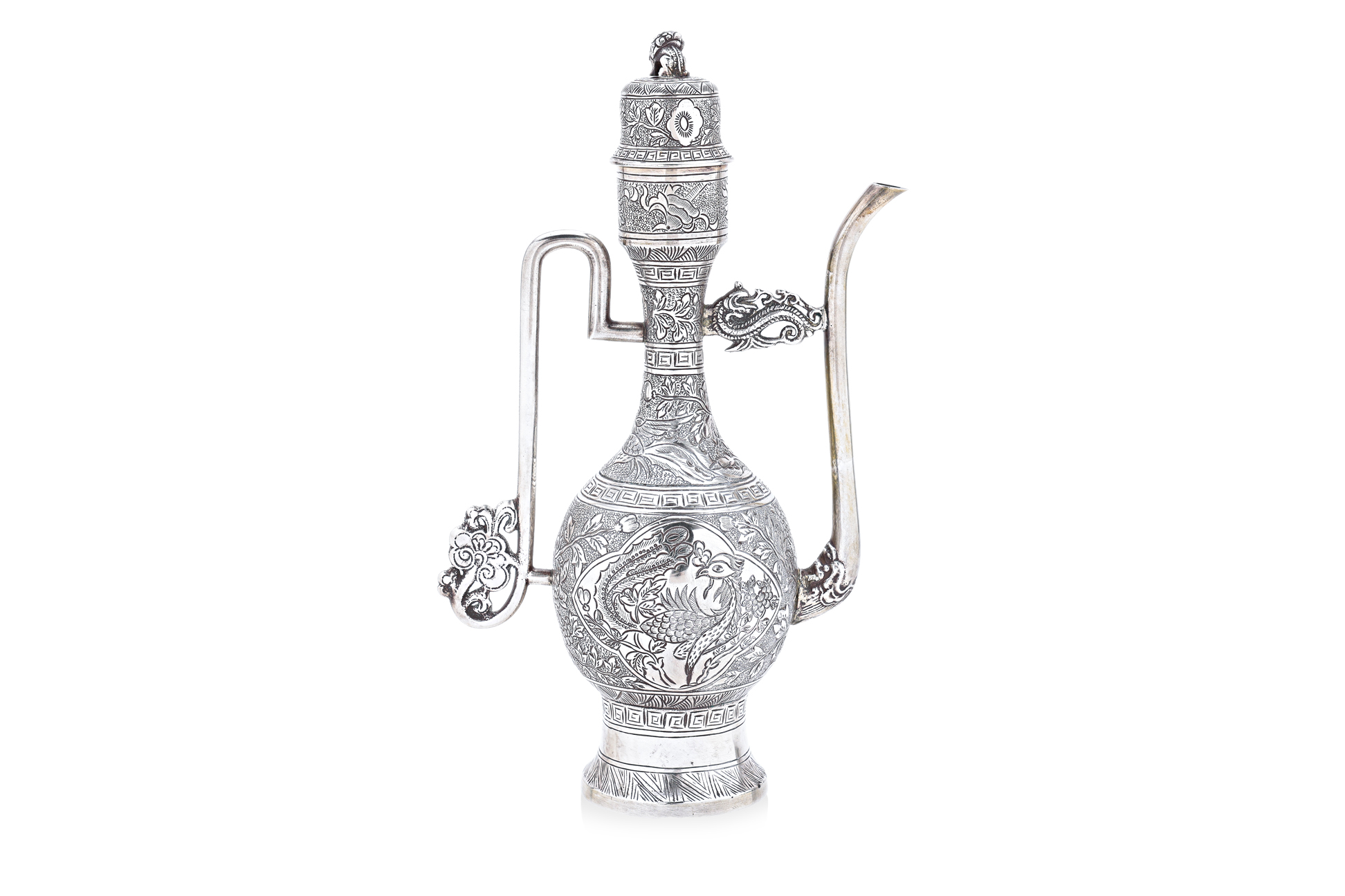 A SILVER WINE EWER - Image 3 of 5