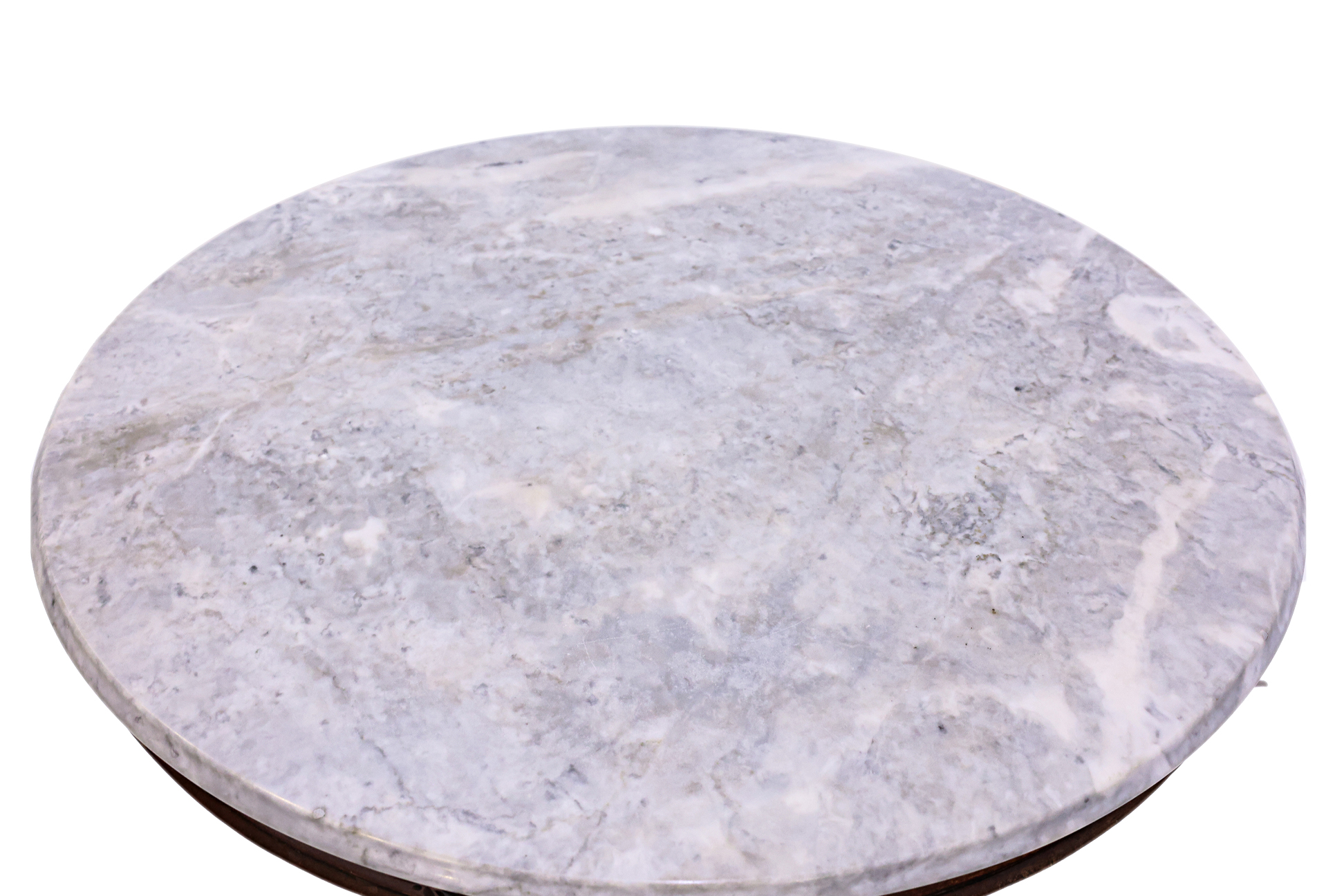 A CIRCULAR 'KOPITIAM' TABLE WITH MARBLE TOP - Image 2 of 3