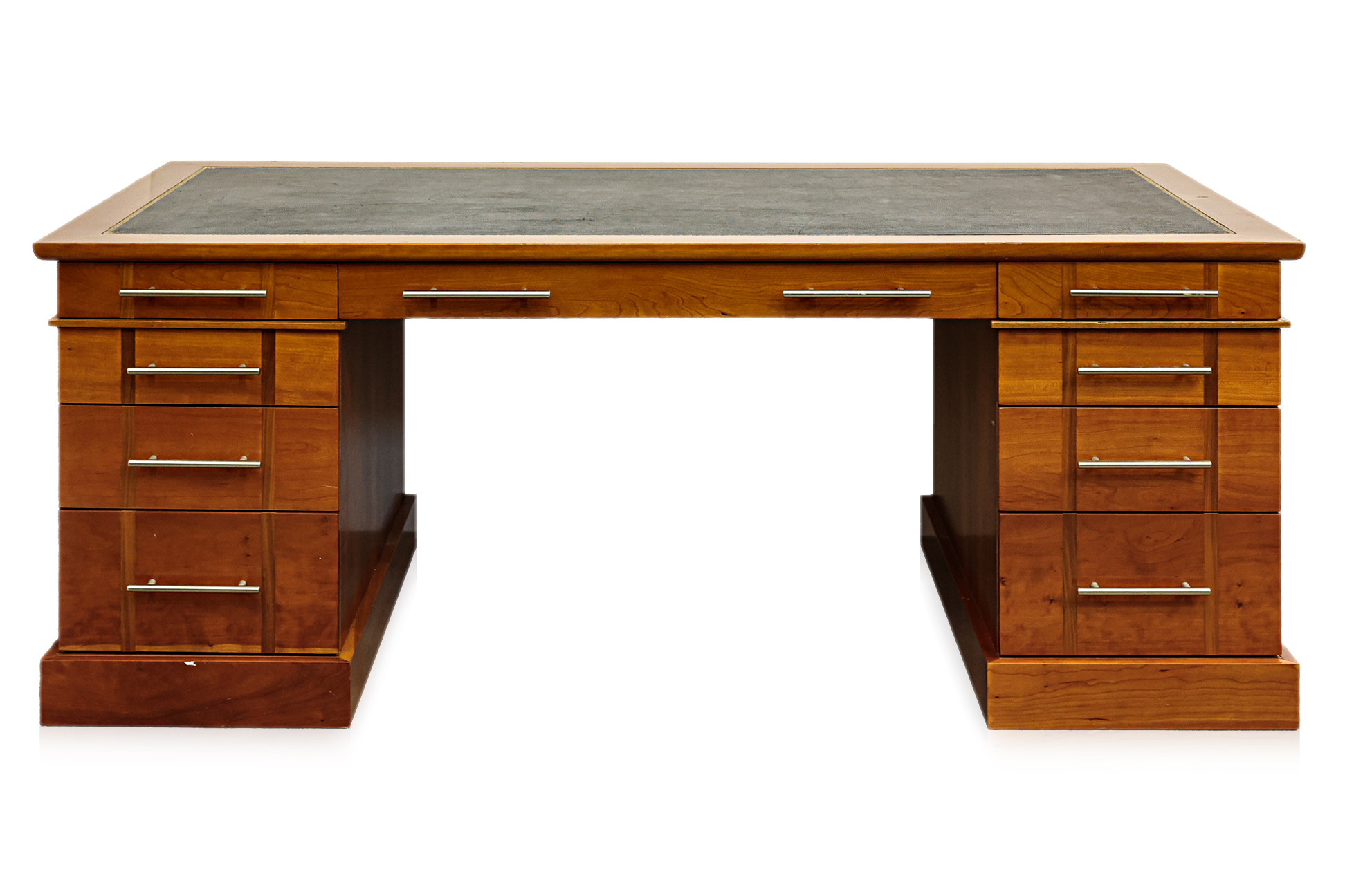 A CONTEMPORARY TWIN PEDESTAL DESK BY DUFF TISDALL, DUBLIN - Image 2 of 4