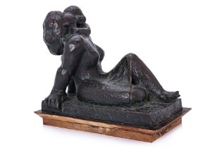 BERNARD KIM (B.1942) - MOTHER AND CHILD BRONZE