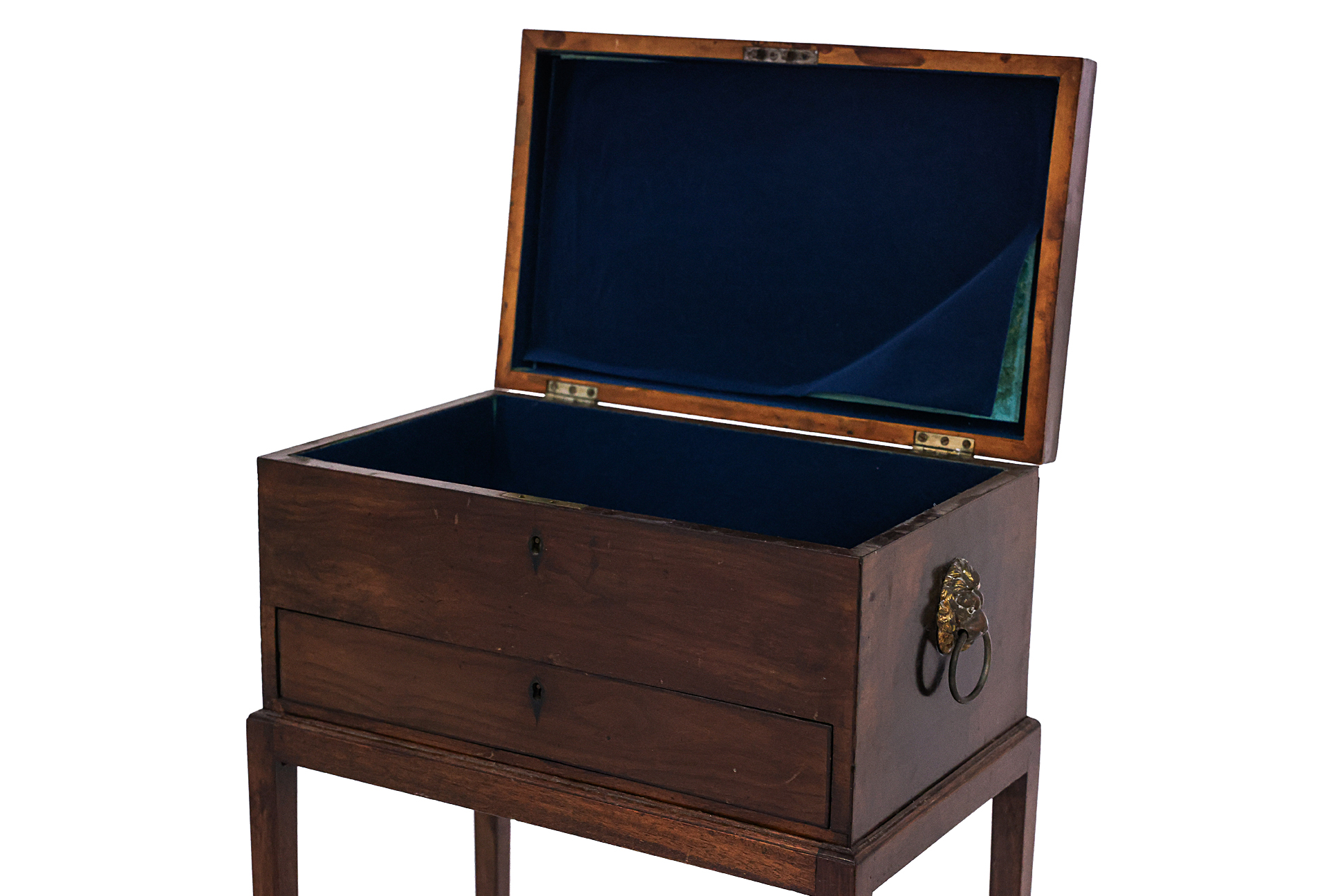 A REGENCY WORK BOX ON STAND - Image 2 of 3