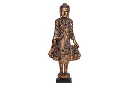 A BURMESE STANDING FIGURE OF BUDDHA