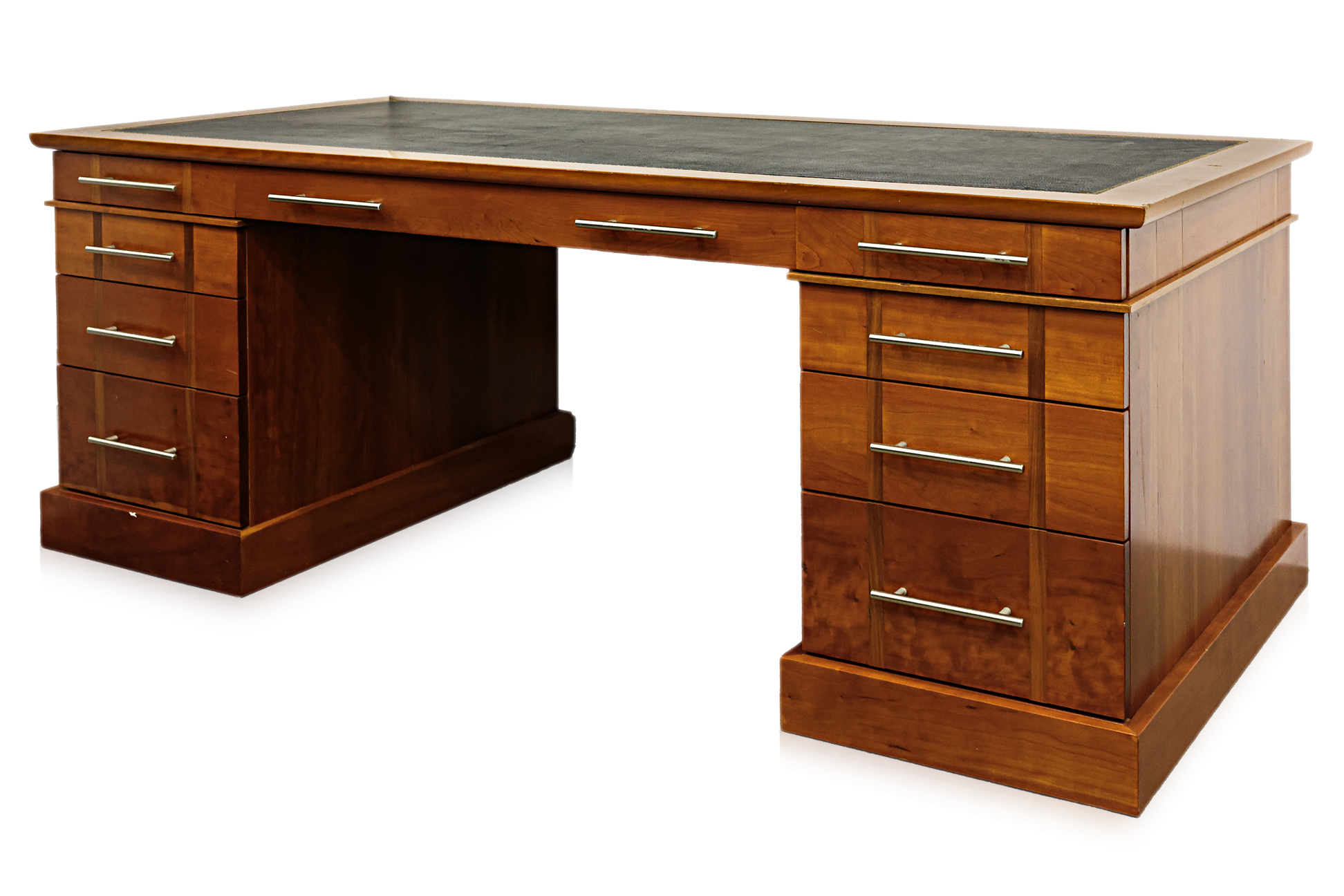 A CONTEMPORARY TWIN PEDESTAL DESK BY DUFF TISDALL, DUBLIN