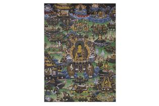 A THANGKA PAINTING