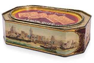 A KHONG GUAN 'SINGAPORE SKYLINE' LEMON PUFF TIN