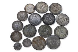 A GROUP OF STRAITS SETTLEMENTS SILVER COINS