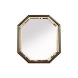 A EUROPEAN STYLE HEXAGONAL GILTWOOD MIRROR