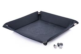 A LOUIS VUITTON VALET TRAY AND SILVER CUFFLINKS