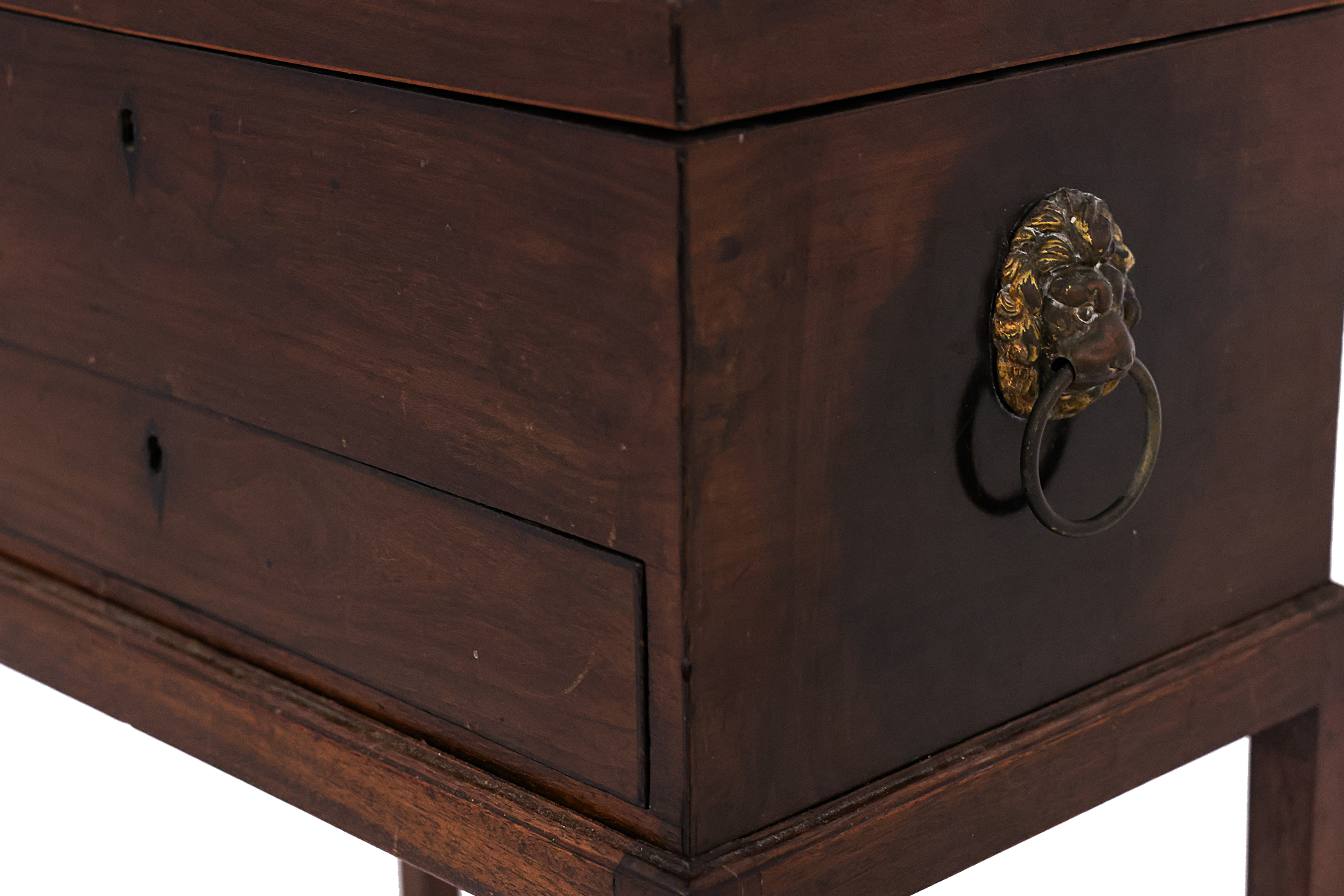 A REGENCY WORK BOX ON STAND - Image 3 of 3