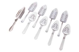A GROUP OF FRENCH ABSINTHE SPOONS