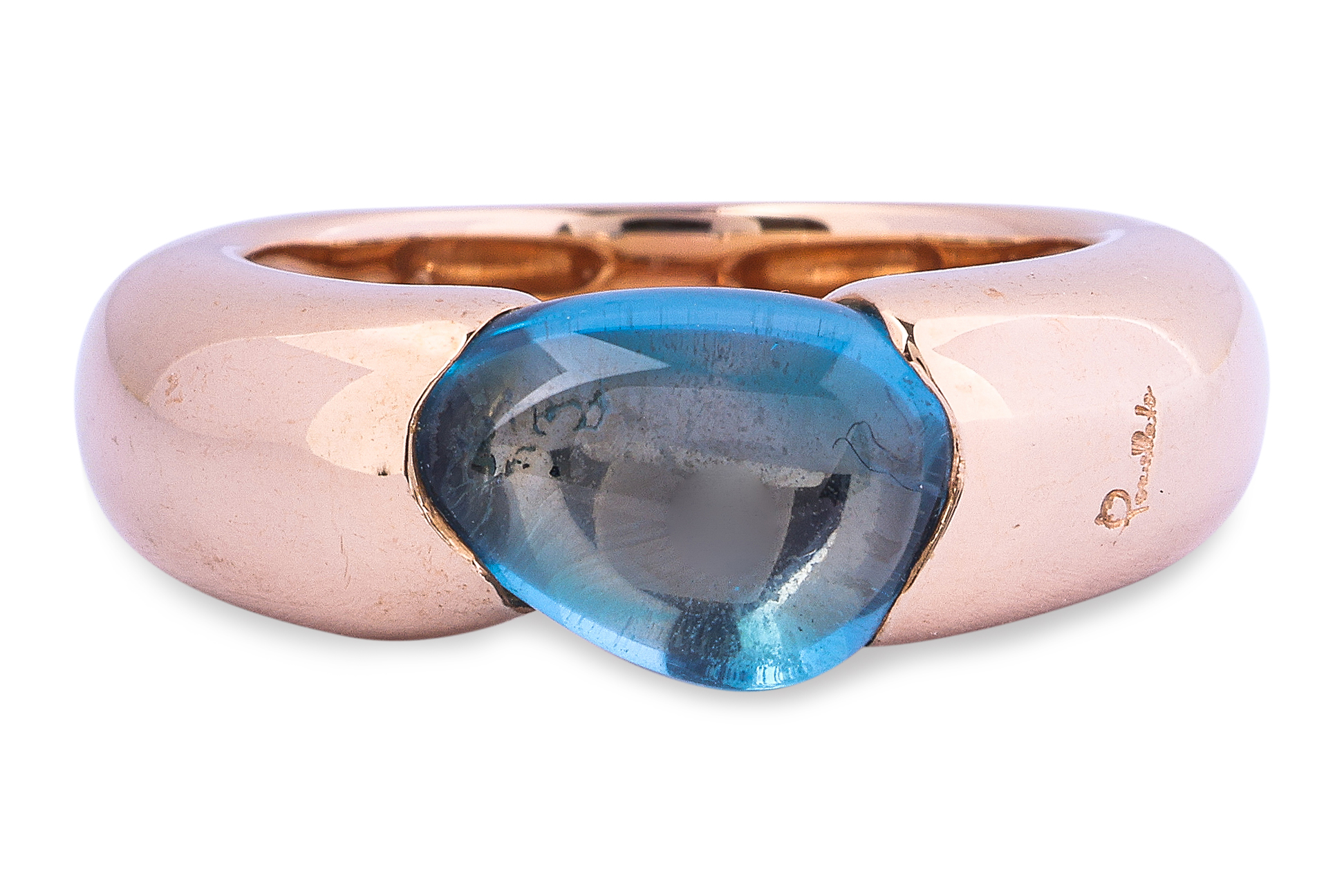 A PAIR OF TOPAZ AND GARNET RINGS BY POMELLATO - Image 4 of 6