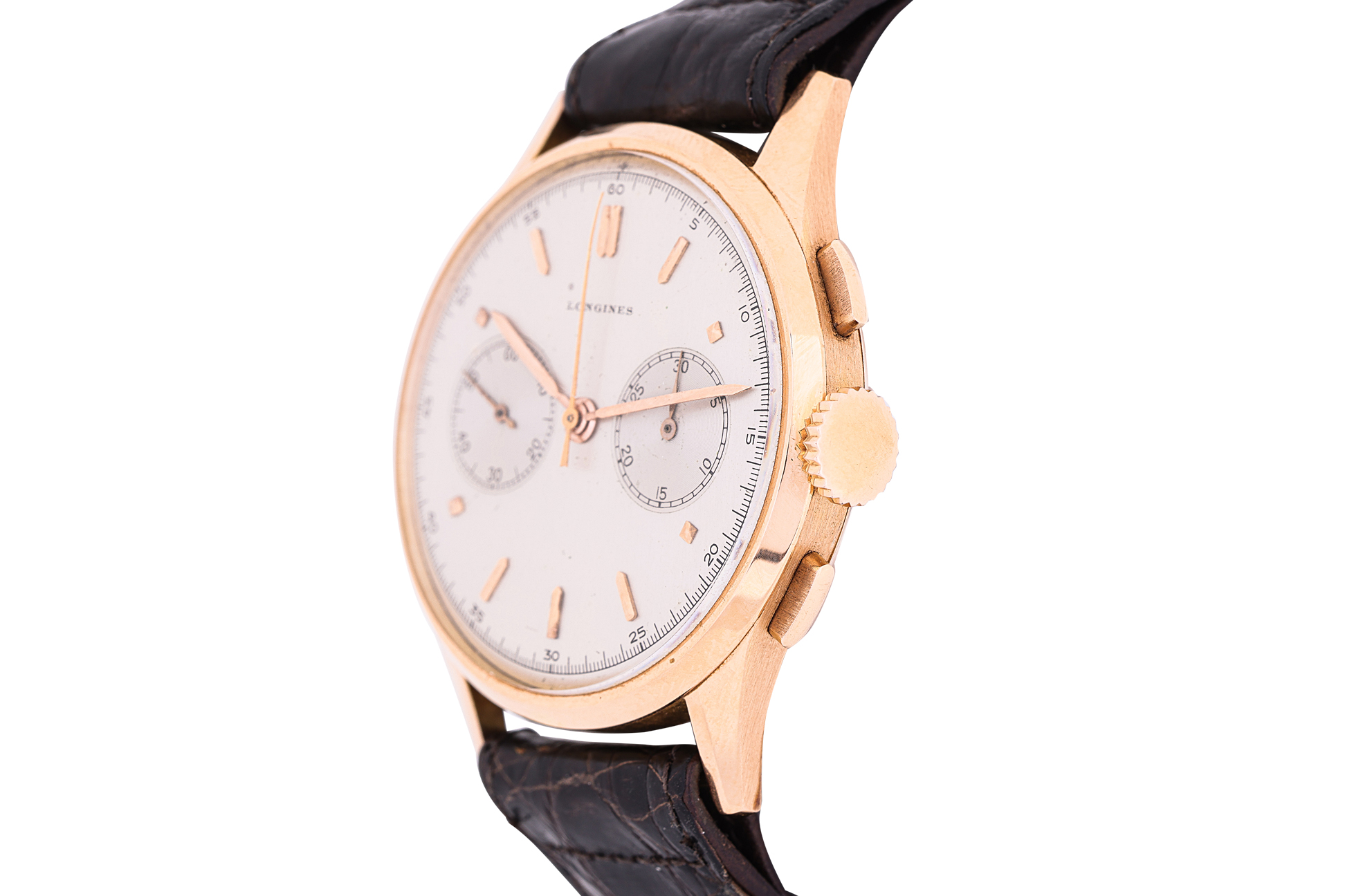 A LONGINES GOLD 13ZN FLYBACK CHRONOGRAPH WATCH - Image 2 of 10