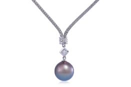 A TAHITIAN CULTURED PEARL NECKLACE BY TASAKI