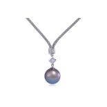 A TAHITIAN CULTURED PEARL NECKLACE BY TASAKI