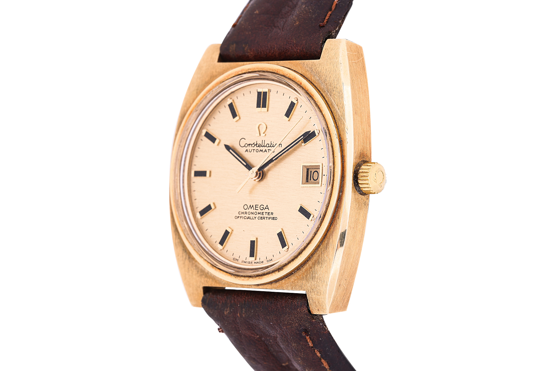 AN OMEGA GOLD CONSTELLATION AUTOMATIC WATCH - Image 2 of 3