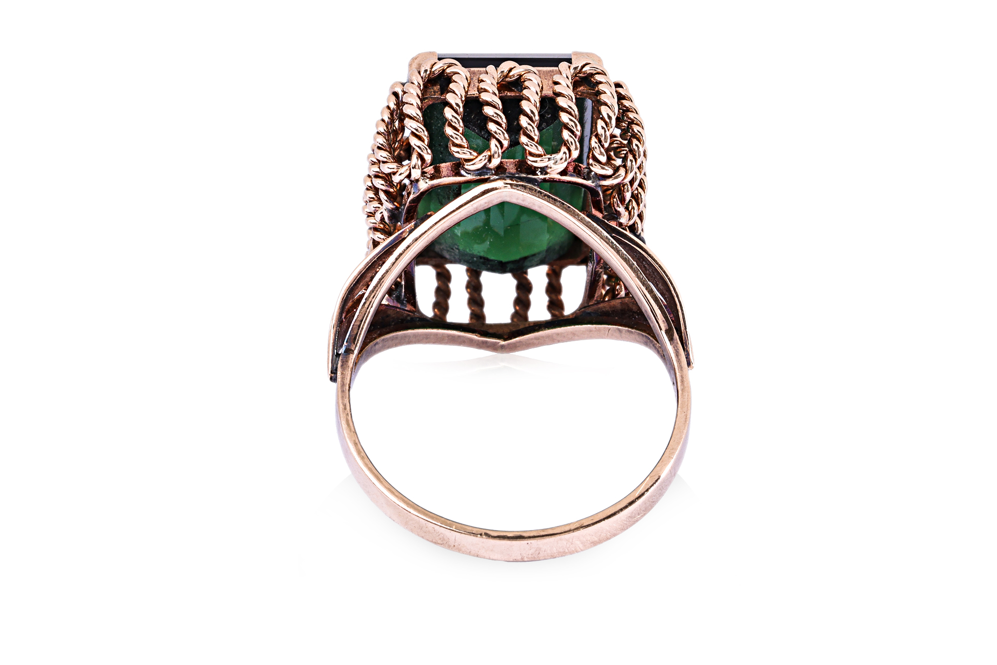 A GREEN TOURMALINE RING - Image 3 of 4