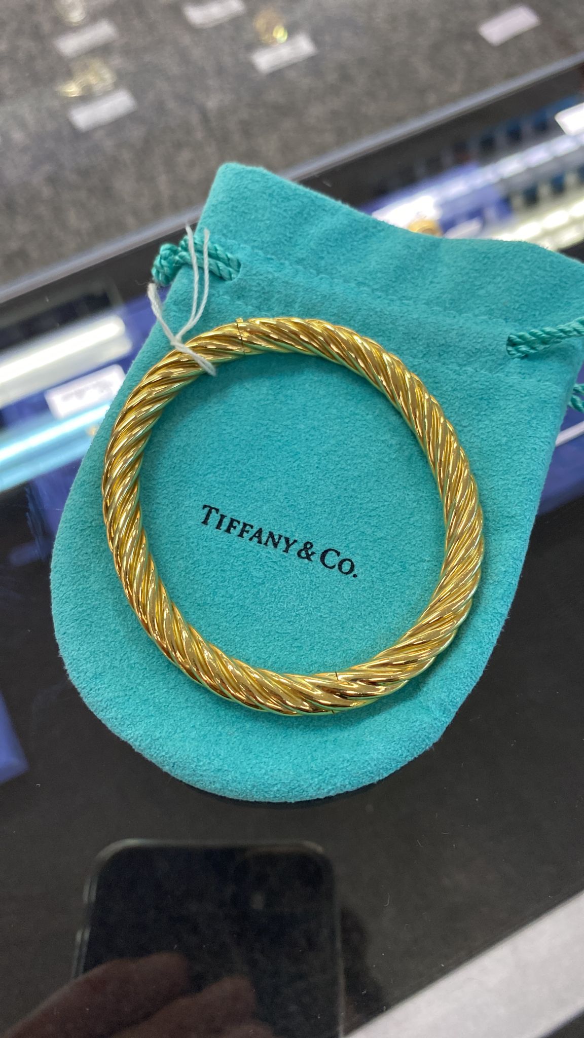 A GOLD BANGLE BY TIFFANY & CO. - Image 4 of 7