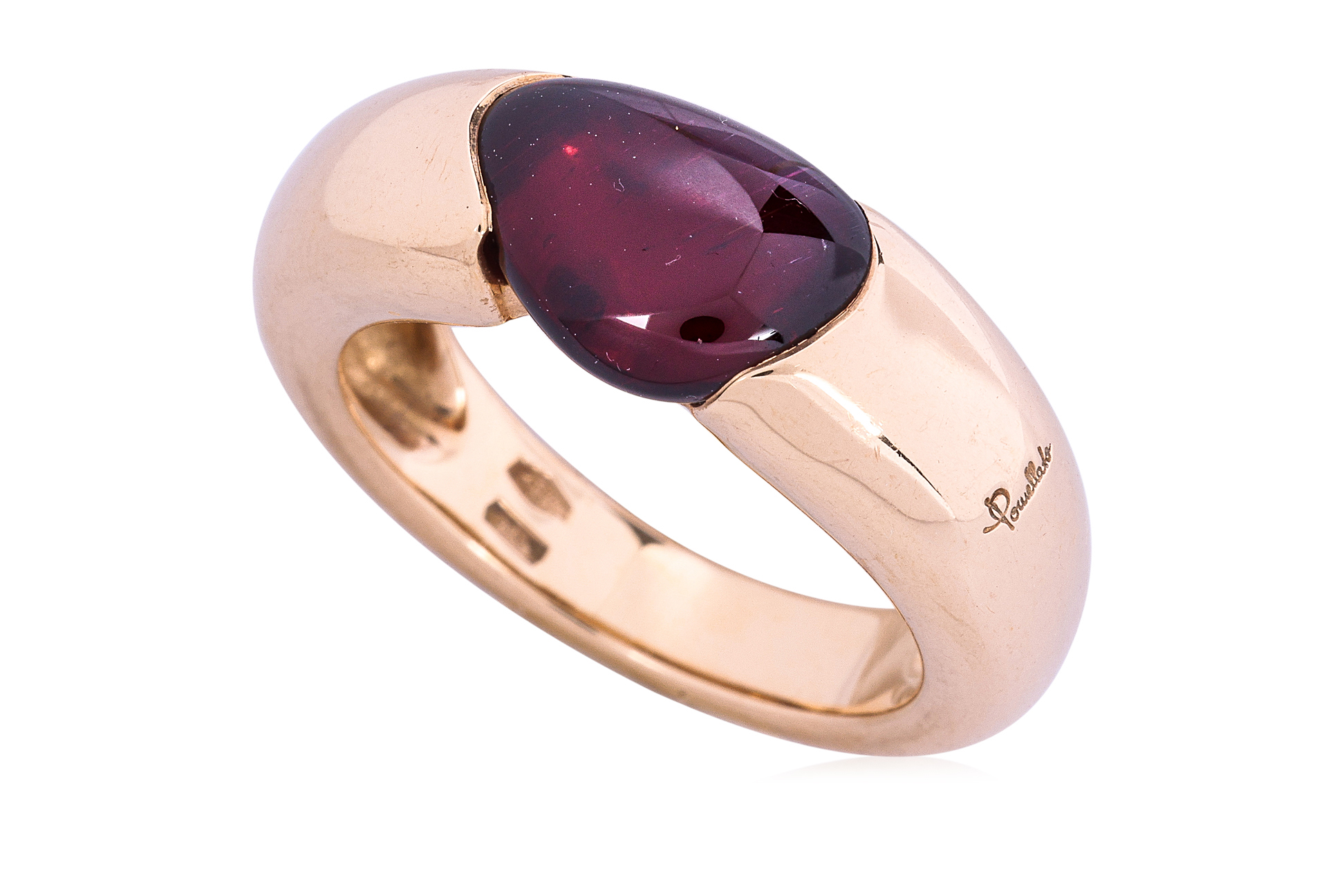 A PAIR OF TOPAZ AND GARNET RINGS BY POMELLATO - Image 3 of 6