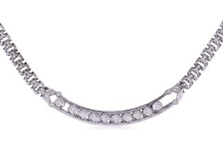 A 'MOVING' DIAMOND NECKLACE