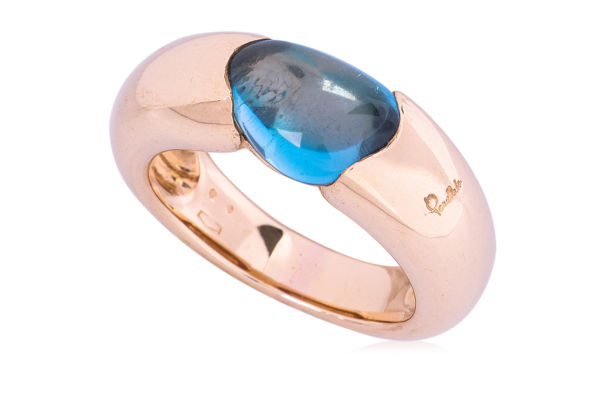 A PAIR OF TOPAZ AND GARNET RINGS BY POMELLATO - Image 2 of 6