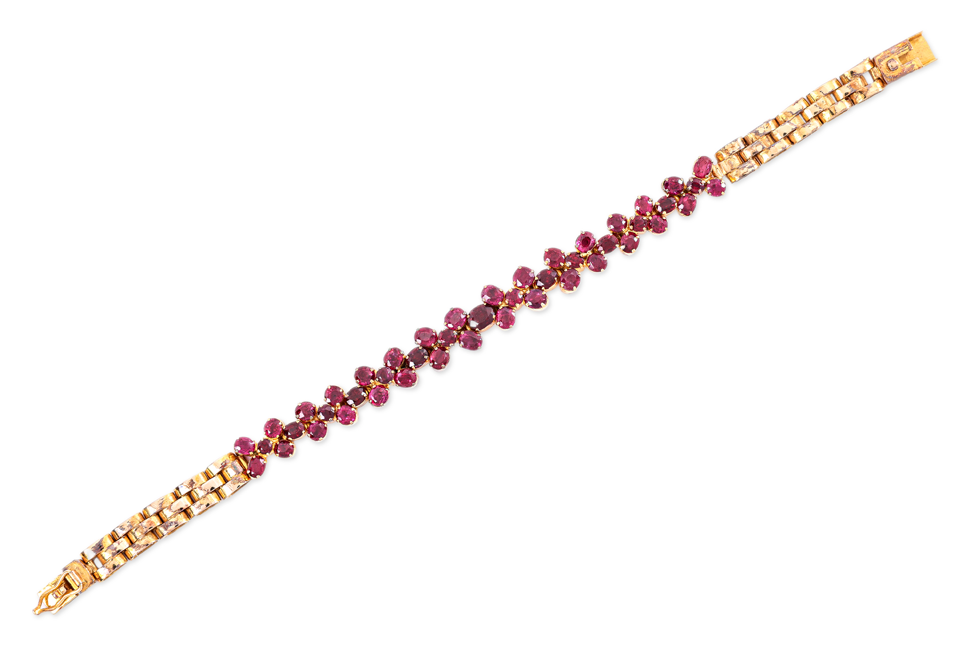 A RUBY AND GOLD BRACELET - Image 2 of 3