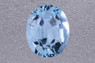 AN AQUAMARINE LOOSE GEM