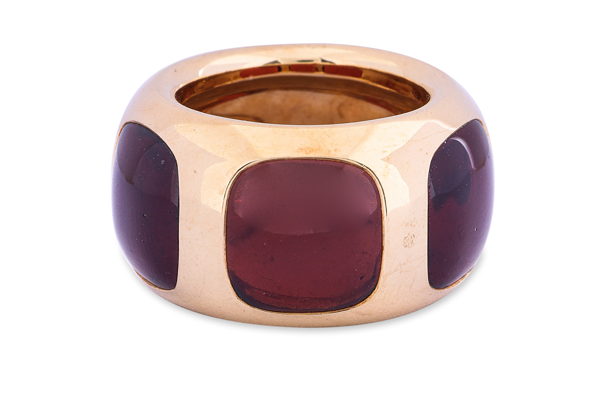 A THREE STONE GARNET 'BISANZIO' RING BY POMELLATO - Image 2 of 4