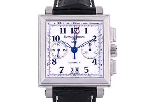 A SCHWARZ ETIENNE STAINLESS STEEL AUTOMATIC WATCH