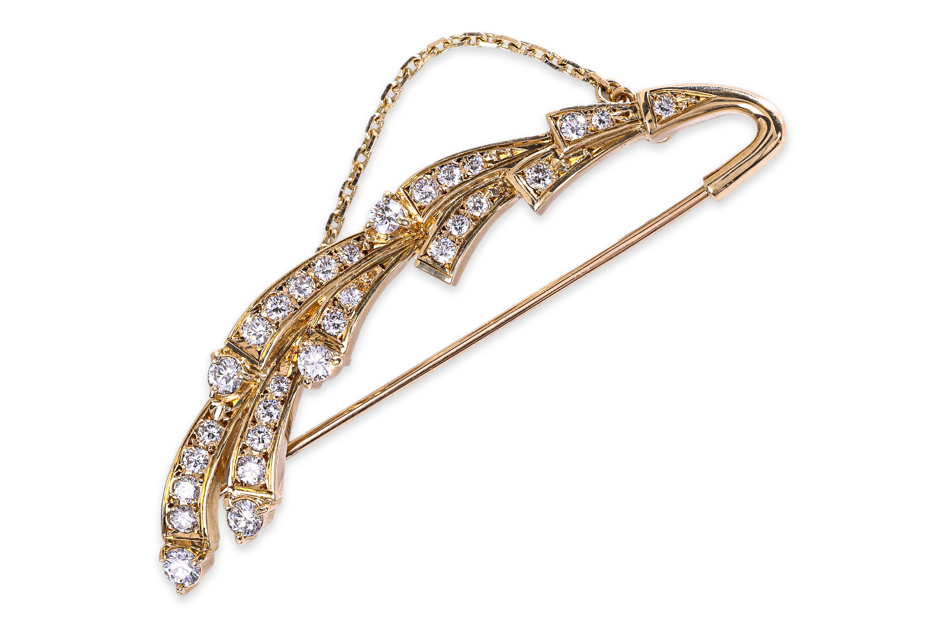 A DIAMOND SPRAY BROOCH BY MIKIMOTO