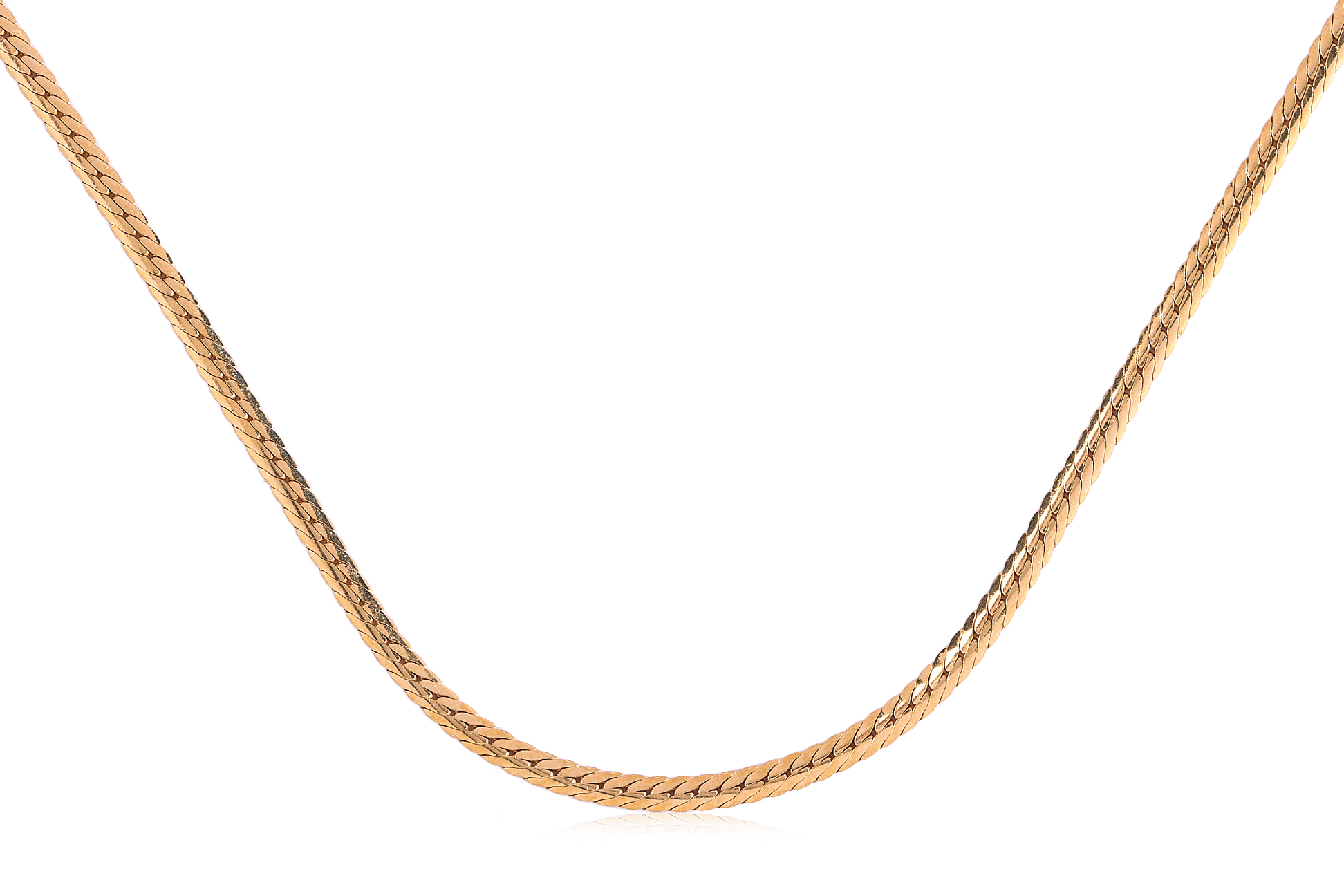 AN ITALIAN HIGH CARAT GOLD CHAIN - Image 2 of 3