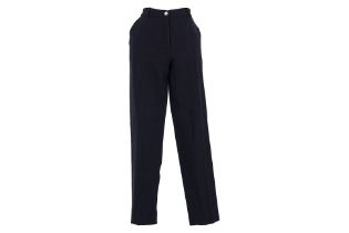 A DOLCE & GABBANA BLACK WOOL TROUSERS