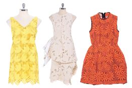 THREE MARNI FLORAL SLEEVELESS DRESSES