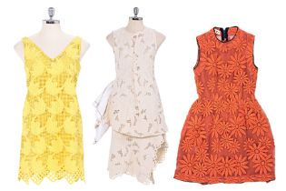 THREE MARNI FLORAL SLEEVELESS DRESSES