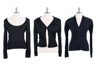 THREE YVES SAINT LAURENT BLACK SWEATERS